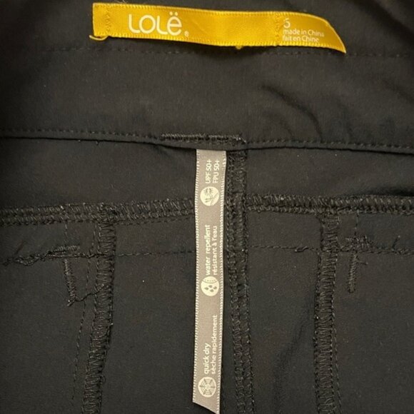 Lole Shorts Black Belt Loops Four Pockets Water Repellent Hiking Upf 50+ Summer - Picture 5 of 11